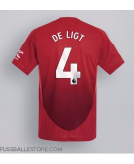 Günstige Manchester United Matthijs de Ligt #4 Heimtrikot 2024-25 Kurzarm